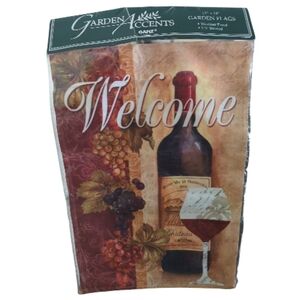 Ganz Garden Flag -Welcome Wine Design